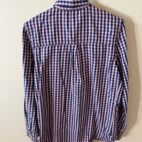 Prince & Fox Unisex Pink and Blue Casual Button Down Shirt - Picture 2 of 4